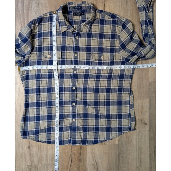 Lucky Brand Men's Plaid Flannel Shirt Size XXL Classic Fit Button Up - Picture 8 of 8